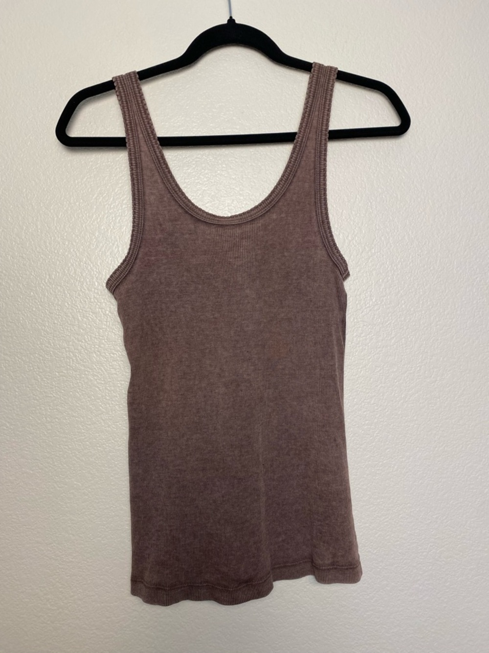 🤎 EUC Aerie Ribbed Henley Tank Top – Brown | Size Medium - Picture 7 of 11